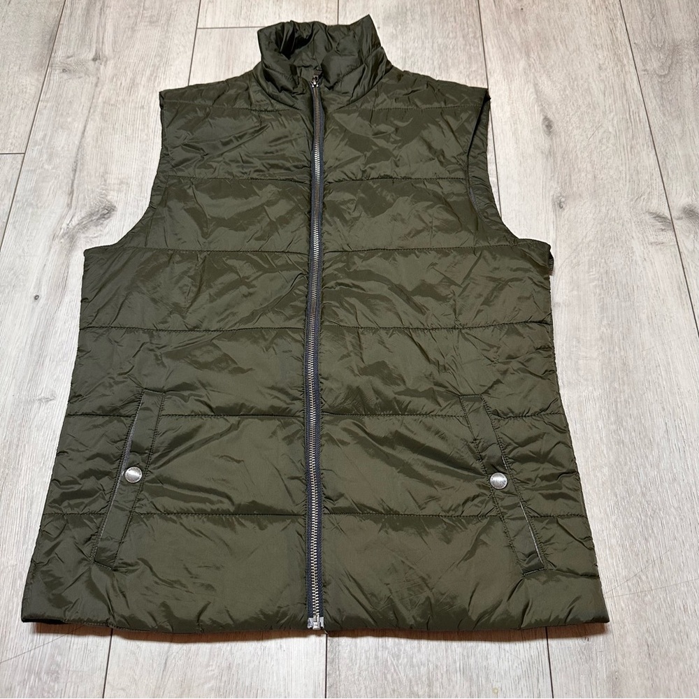 Banana Republic Quilted puffer vest sz Small zip up outerwear winter - Picture 2 of 6